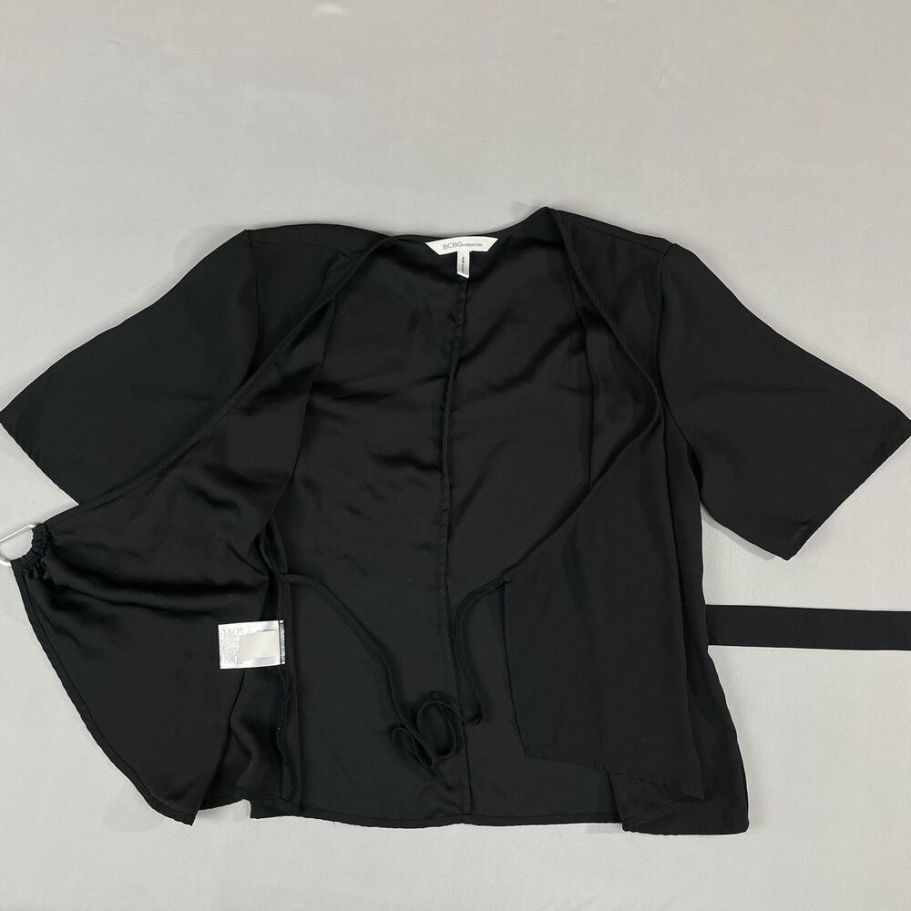 Bcbgeneration D-Ring Wrap Top Women’s Medium Blac… - image 5